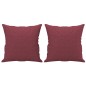 vidaXL 3-Sitzer-Sofa mit Zierkissen Weinrot 180 cm Stoff vidaXL 3-Sitzer-Sofa mit Zierkissen Weinrot 180 cm Stoff