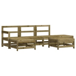 vidaXL 6-tlg. Garten-Lounge-Set Imprägniertes Kiefernholz