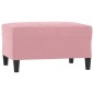 vidaXL 3-tlg. Sofagarnitur mit Kissen Rosa Samt vidaXL 3-tlg. Sofagarnitur mit Kissen Rosa Samt