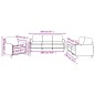 vidaXL 3-tlg. Sofagarnitur mit Kissen Taupe Stoff vidaXL 3-tlg. Sofagarnitur mit Kissen Taupe Stoff