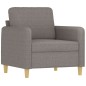 vidaXL 3-tlg. Sofagarnitur mit Kissen Taupe Stoff vidaXL 3-tlg. Sofagarnitur mit Kissen Taupe Stoff