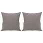 vidaXL 3-tlg. Sofagarnitur mit Kissen Taupe Stoff vidaXL 3-tlg. Sofagarnitur mit Kissen Taupe Stoff
