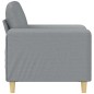 vidaXL Sessel Hellgrau 60 cm Stoff vidaXL Sessel Hellgrau 60 cm Stoff