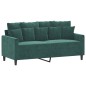 vidaXL 2-Sitzer-Sofa Dunkelgrün 140 cm Samt vidaXL 2-Sitzer-Sofa Dunkelgrün 140 cm Samt