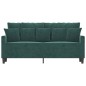 vidaXL 2-Sitzer-Sofa Dunkelgrün 140 cm Samt vidaXL 2-Sitzer-Sofa Dunkelgrün 140 cm Samt