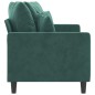 vidaXL 2-Sitzer-Sofa Dunkelgrün 140 cm Samt vidaXL 2-Sitzer-Sofa Dunkelgrün 140 cm Samt