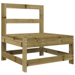 vidaXL Garten-Mittelsofa Kiefernholz Imprägniert