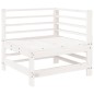 vidaXL Garten-Ecksofa Weiß Massivholz Kiefer vidaXL Garten-Ecksofa Weiß Massivholz Kiefer