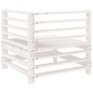vidaXL Garten-Ecksofa Weiß Massivholz Kiefer vidaXL Garten-Ecksofa Weiß Massivholz Kiefer