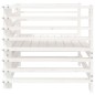 vidaXL Gartenstühle 2 Stk. Weiß Massivholz Kiefer vidaXL Gartenstühle 2 Stk. Weiß Massivholz Kiefer