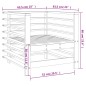 vidaXL Gartenstühle 2 Stk. Weiß Massivholz Kiefer vidaXL Gartenstühle 2 Stk. Weiß Massivholz Kiefer