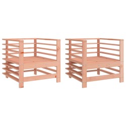 vidaXL Gartenstühle 2 Stk. Massivholz Douglasie