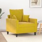 vidaXL Sessel Gelb 60 cm Samt vidaXL Sessel Gelb 60 cm Samt