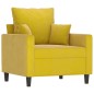 vidaXL Sessel Gelb 60 cm Samt vidaXL Sessel Gelb 60 cm Samt