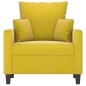 vidaXL Sessel Gelb 60 cm Samt vidaXL Sessel Gelb 60 cm Samt