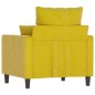 vidaXL Sessel Gelb 60 cm Samt vidaXL Sessel Gelb 60 cm Samt