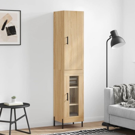 Highboard Sonoma-Eiche 34,5x34x180 cm Holzwerkstoff
