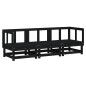 vidaXL 3-tlg. Garten-Lounge-Set Schwarz Massivholz Kiefer vidaXL 3-tlg. Garten-Lounge-Set Schwarz Massivholz Kiefer