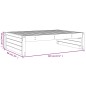 vidaXL Gartenhocker Honigbraun 120x80 cm Massivholz Kiefer vidaXL Gartenhocker Honigbraun 120x80 cm Massivholz Kiefer
