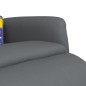 vidaXL Massagesessel mit Fußteil Grau Kunstleder vidaXL Massagesessel mit Fußteil Grau Kunstleder