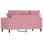 vidaXL 2-Sitzer-Sofa Rosa 120 cm Samt vidaXL 2-Sitzer-Sofa Rosa 120 cm Samt