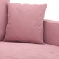 vidaXL 2-Sitzer-Sofa Rosa 120 cm Samt vidaXL 2-Sitzer-Sofa Rosa 120 cm Samt