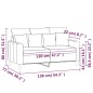 vidaXL 2-Sitzer-Sofa Rosa 120 cm Samt vidaXL 2-Sitzer-Sofa Rosa 120 cm Samt