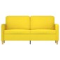 vidaXL 2-Sitzer-Sofa Hellgelb 140 cm Stoff vidaXL 2-Sitzer-Sofa Hellgelb 140 cm Stoff