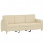 vidaXL 3-Sitzer-Sofa Creme 180 cm Stoff vidaXL 3-Sitzer-Sofa Creme 180 cm Stoff