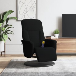vidaXL Massagesessel mit Fußteil Schwarz Samt