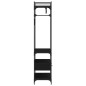 vidaXL Kleiderschrank mit Schubladen Schwarz 89x39x184,5 cm vidaXL Kleiderschrank mit Schubladen Schwarz 89x39x184,5 cm