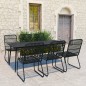 vidaXL 7-tlg. Garten-Essgruppe Poly Rattan und Glas vidaXL 7-tlg. Garten-Essgruppe Poly Rattan und Glas