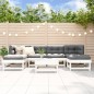 vidaXL 7-tlg. Garten-Lounge-Set Weiß Massivholz Kiefer vidaXL 7-tlg. Garten-Lounge-Set Weiß Massivholz Kiefer