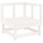 vidaXL 7-tlg. Garten-Lounge-Set Weiß Massivholz Kiefer vidaXL 7-tlg. Garten-Lounge-Set Weiß Massivholz Kiefer