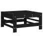 vidaXL 7-tlg. Garten-Lounge-Set Schwarz Massivholz Kiefer vidaXL 7-tlg. Garten-Lounge-Set Schwarz Massivholz Kiefer