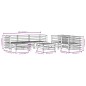 vidaXL 7-tlg. Garten-Lounge-Set Schwarz Massivholz Kiefer vidaXL 7-tlg. Garten-Lounge-Set Schwarz Massivholz Kiefer