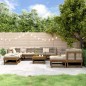 vidaXL 11-tlg. Garten-Lounge-Set Honigbraun Massivholz Kiefer vidaXL 11-tlg. Garten-Lounge-Set Honigbraun Massivholz Kiefer