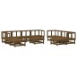 vidaXL 11-tlg. Garten-Lounge-Set Honigbraun Massivholz Kiefer vidaXL 11-tlg. Garten-Lounge-Set Honigbraun Massivholz Kiefer
