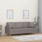 vidaXL 3-Sitzer-Sofa mit Zierkissen Taupe 180 cm Stoff vidaXL 3-Sitzer-Sofa mit Zierkissen Taupe 180 cm Stoff