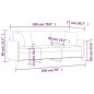 vidaXL 3-Sitzer-Sofa mit Zierkissen Taupe 180 cm Stoff vidaXL 3-Sitzer-Sofa mit Zierkissen Taupe 180 cm Stoff