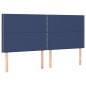 vidaXL Boxspringbett mit Matratze Blau 160x200 cm Stoff vidaXL Boxspringbett mit Matratze Blau 160x200 cm Stoff
