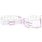 vidaXL 2-tlg. Sofagarnitur mit Kissen Rosa Samt vidaXL 2-tlg. Sofagarnitur mit Kissen Rosa Samt