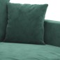vidaXL 2-tlg. Sofagarnitur mit Kissen Dunkelgrün Samt vidaXL 2-tlg. Sofagarnitur mit Kissen Dunkelgrün Samt