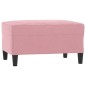 vidaXL 4-tlg. Sofagarnitur mit Kissen Rosa Samt vidaXL 4-tlg. Sofagarnitur mit Kissen Rosa Samt