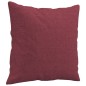 vidaXL 2-tlg. Sofagarnitur mit Kissen Weinrot Stoff vidaXL 2-tlg. Sofagarnitur mit Kissen Weinrot Stoff