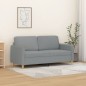 vidaXL 2-Sitzer-Sofa Hellgrau 140 cm Stoff vidaXL 2-Sitzer-Sofa Hellgrau 140 cm Stoff