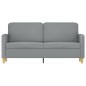 vidaXL 2-Sitzer-Sofa Hellgrau 140 cm Stoff vidaXL 2-Sitzer-Sofa Hellgrau 140 cm Stoff