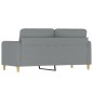 vidaXL 2-Sitzer-Sofa Hellgrau 140 cm Stoff vidaXL 2-Sitzer-Sofa Hellgrau 140 cm Stoff