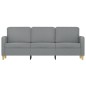 vidaXL 3-Sitzer-Sofa Hellgrau 180 cm Stoff vidaXL 3-Sitzer-Sofa Hellgrau 180 cm Stoff
