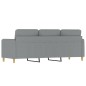 vidaXL 3-Sitzer-Sofa Hellgrau 180 cm Stoff vidaXL 3-Sitzer-Sofa Hellgrau 180 cm Stoff